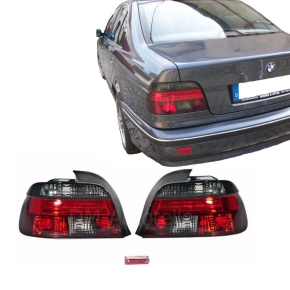 2x SCHEINWERFER Angel Eyes Schwarz passt BMW E39 95-00 H7/H7+Blinker  Weiß+Motor