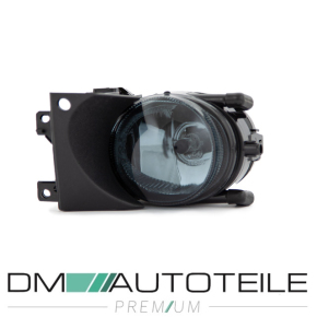 SET 2x FOG LIGHTS FACELIFT CLEAR SMOKE BLACK FITS BMW E39 00-04 SERIES+H8 BULBS