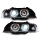 Set Angel Eyes Xenon headlights black indicator white D2S/H7 fits on BMW 5-series E39 95-00