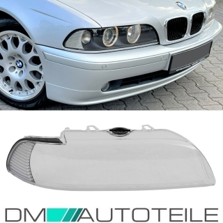 Facelift Upgrade Xenon Halogen headlight glass Cover Right fits on BMW E39 00-03  indicator white