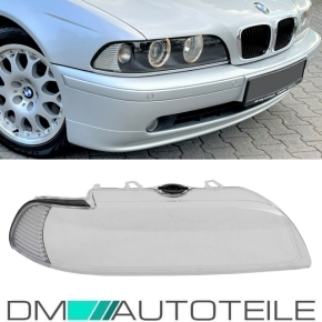 Facelift Upgrade Xenon Halogen headlight glass Cover Right fits on BMW E39 00-03  indicator white