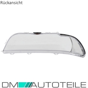 Facelift Upgrade Xenon Halogen headlight glass Cover Right fits on BMW E39 00-03  indicator white