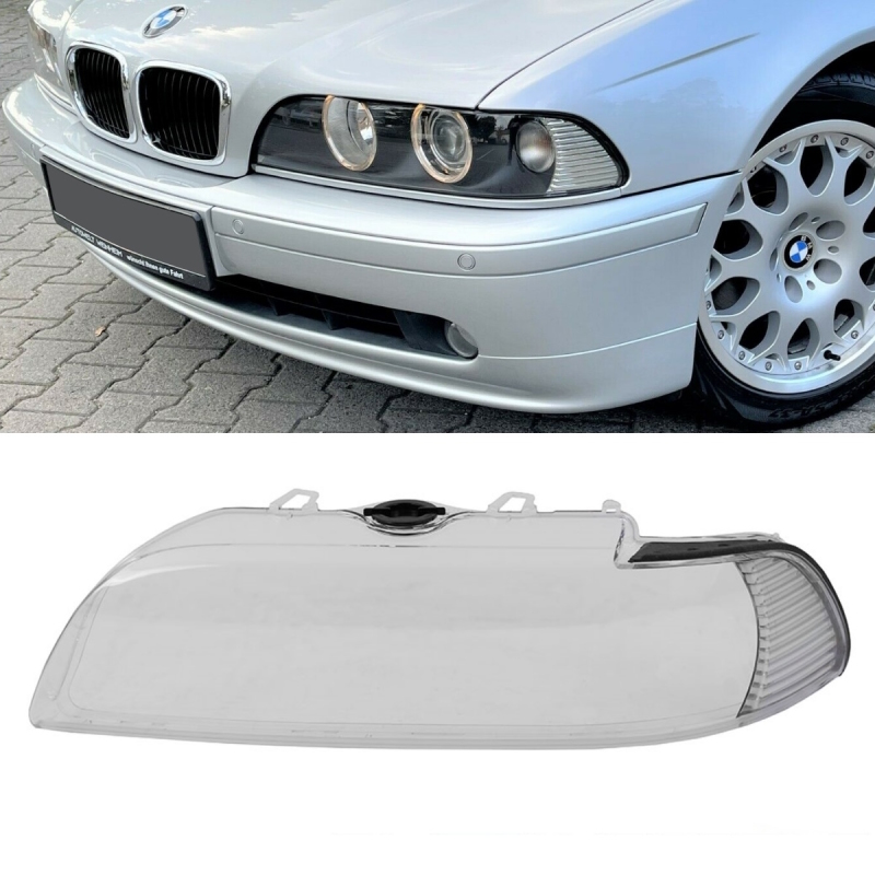 Facelift Upgrade Xenon Halogen headlight glass Cover Left fits on BMW E39  00-03 indicator white