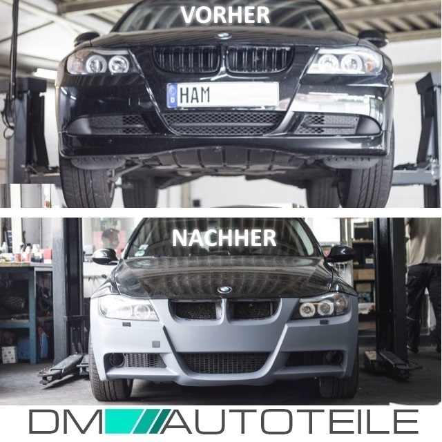 Zubehör Set Komplett für Stoßstange vorne für BMW 3er E90 E91 05-08 mit  M-Paket