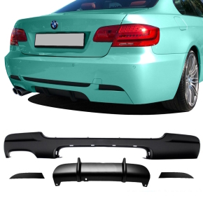 Heckansatz Diffusor Sport-Performance Schwarz Matt passt...