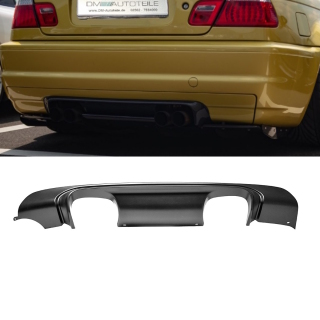 Heckdiffusor Ansatz Schwarz Matt Duplex passt für BMW 3er...