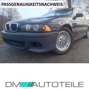 STOßSTANGE vorne grundiert+ Set Nebel Schwarz passt für BMW E39 M-Paket M5 +ABE*