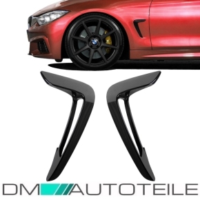 Set Side Vents Wing Fender Black Gloss fits for BMW...