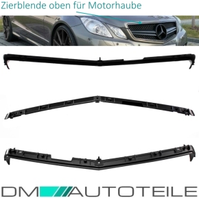 Kühlergrill Komplett Schwarz passt für Mercedes E-Klasse Coupe Cabrio W207 nicht für AMG E63 ab Bj 09-13