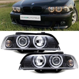 Xenon Angel Eyes Scheinwerfer Chrom BMW E39 inkl. E-Prüfzeichen