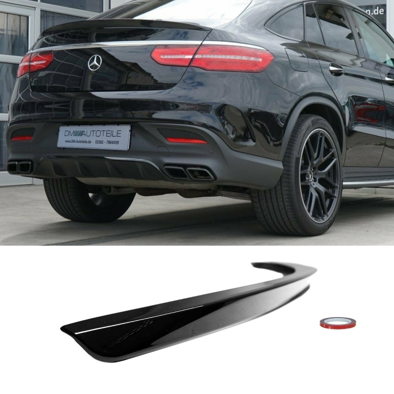 Rear Trunk Roof painted Black AMG Spoiler Lip Coupe 2015 GLE up Gloss Mercedes on fits also C292