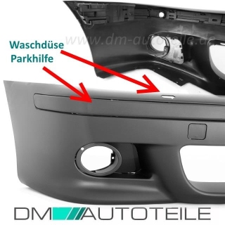 EXKLUSIV Front Stoßstange für Waschdüsen ohne Parkhilfe nur für BMW E39 außer M5