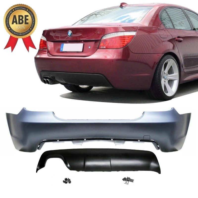 LIMOUSINE Heck Stoßstange hinten 03-10 o.PDC passt für BMW E60 auch  M-Paket+ABE*