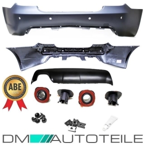 Sport Rear Bumper PDC +Diffusor ABS fits on BMW 5-Series E60 Saloon 03-07 also M