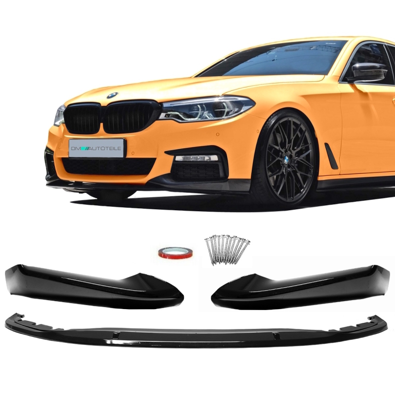 Frontspoiler Splitter Sport-Performance Black Gloss fits on BMW 5
