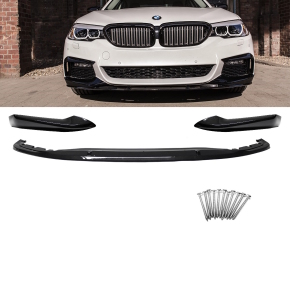 Set Side Vents Wing Fender Black Gloss fits for BMW 5-Series G30 G31 up 2017