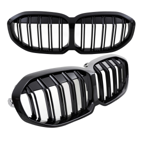 Doppelsteg Kühlergrill schwarz Glanz passt für...