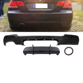 Sport-Performance Rear Diffusor Carbon gloss 2-Exhaust...