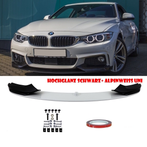 LACKIERT Bi Colour Schwarz glanz +Alpinweiß Uni...
