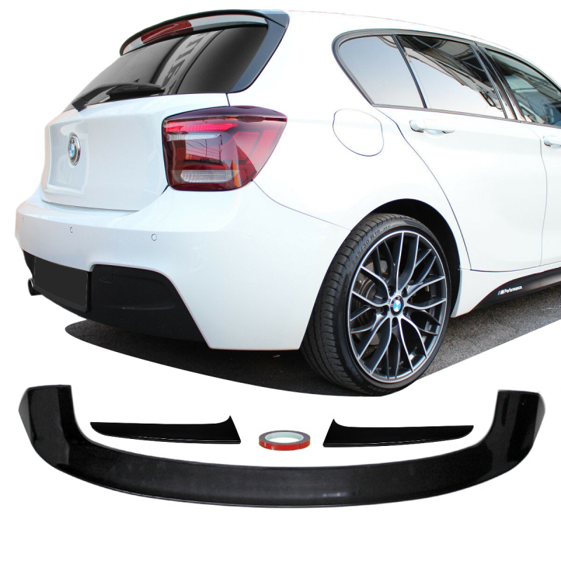 Senaat Havoc heerlijkheid Sport-Performance Rear Roof Trunk Lip Spoiler Black+ Flaps fits on BMW 1- Series F20 F21 11-18