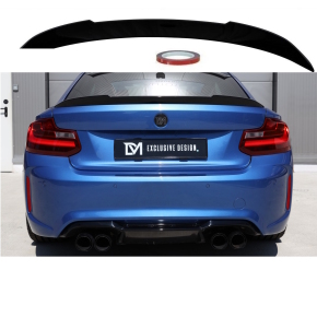 V CS-Design Rear Trunk Lip Spoiler Black Gloss fits on...