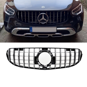 Kühlergrill Schwarz Chrom passt für Mercedes...