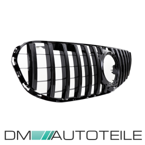 Kühlergrill Schwarz komplett passt für Mercedes GLC X253 Facelift ohne AMG Line Bj ab 2019 aus ABS auf Sport Panamericana GT