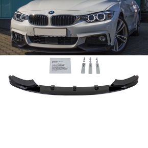 Set Black Gloss painted Front Spoiler Sport-performance...