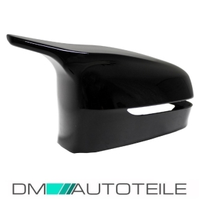 Set Side Cover Wing Mirror Black Gloss fits on BMW G30...
