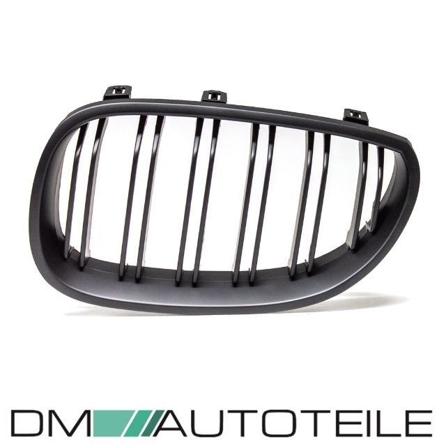 Kühlergrill E60 E61 M5 5 Serie 04–09 glänzend schwarz Sport Nieren Double  Line Front Grill - Paar : : Auto & Motorrad