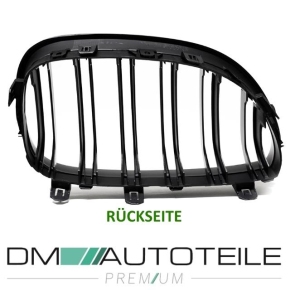 SET Kidney Front Grille Dual Slat Black MATT fits on BMW E60 E61 all Typs 03-10