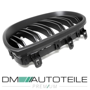 SET Kidney Front Grille Dual Slat Black MATT fits on BMW E60 E61 all Typs 03-10