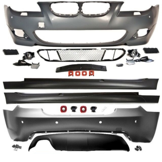 FULL LCI SPORT Front + Rear Bumper fits on BMW E60 07-10 also M-Sport M TESTED