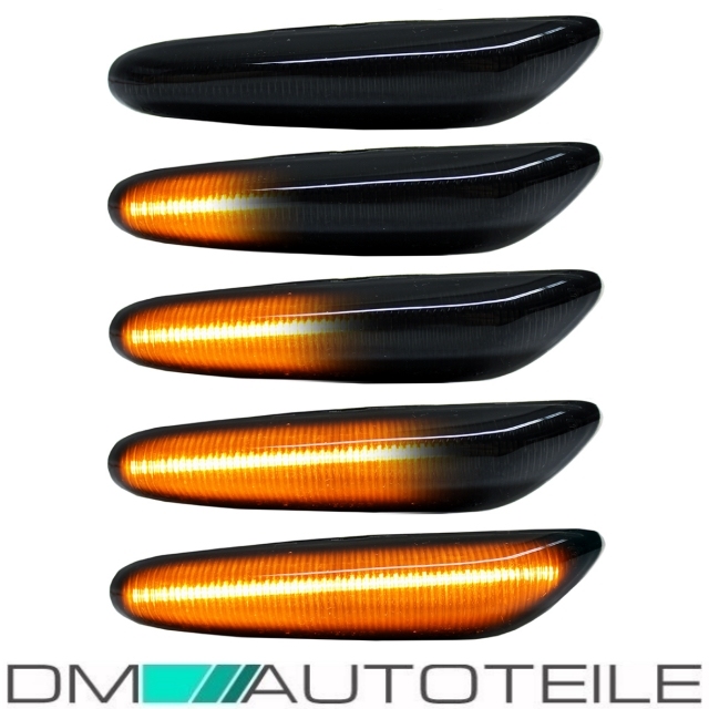 Dynamische Led Seitenblinker Blinker schwarz BMW E60 E61 Laufblinker Satz Set Dynamische Led Seitenblinker Blinker schwarz BMW E60 E61 Laufblinker Satz Set