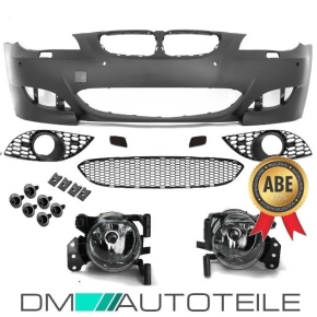 Sport Front Bumper PDC+ Fogs Set  fits on BMW 5 E60 E61 2003-2007 w/o M5 Evo M