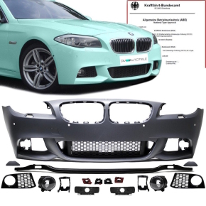 LED Angel Eyes Scheinwerfer für BMW 5er F10/F11 Lim./Touring 10-13 schwarz  dynamisch