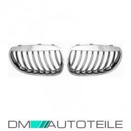 Grille Front Chrome-Black fits on BMW E60 E61 Limousine...