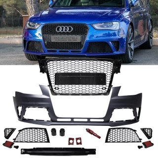 B8RS4-1 AUDI A4 S4 RS4 2008-2011 FRONT BUMPER GRILL FRONT GRILL RS STYLE