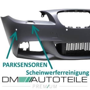 ABS Sport Front Bumper primed+Accessoires fits on BMW 5 F10 F11 M-Sport 10-13