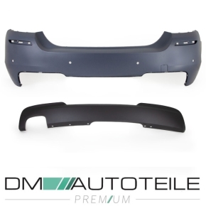 Rear Bumper + Diffusor 520-530 fits on BMW 5-Series F10 Saloon also M-Sport