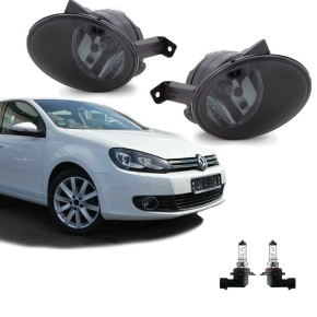 Set VW Golf Plus + headlights left right 05-09 H7/H7 includes actuator and  Set of H7 bulbs