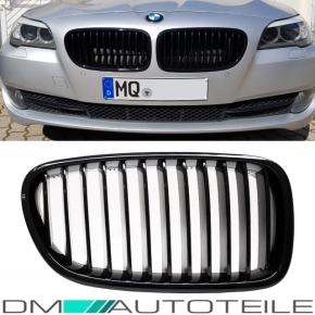 Set Kidney Front Grille Black Gloss Sport fits on BMW...