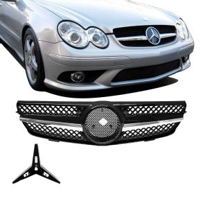 Mercedes CLK W209 C209 Kidney Front Grille Honeycomb...