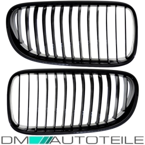 BMW E92 LCI Facelift E93 Gloss Black Front Kidney Grills M4 Style Grille 