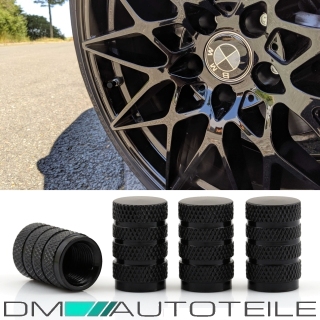 Aluminium valve caps set of 4 in black anodized for all...