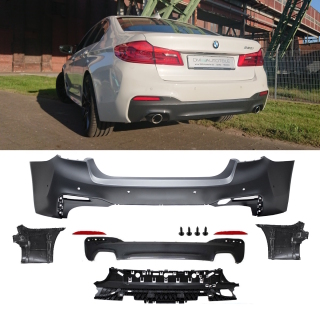 Sport Conversion Rear Bumper PDC fits on BMW 5-Series G30...