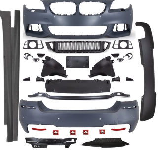 FULL Bodykit Bumper Front + Rear +Side fits on BMW 5-Series F10 LCI Facelift to M-Sport