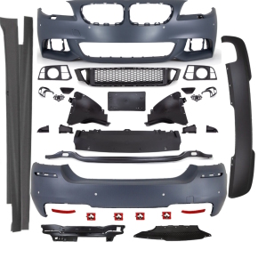 FULL Bodykit Bumper Front + Rear +Side fits on BMW 5-Series F10 LCI Facelift to M-Sport