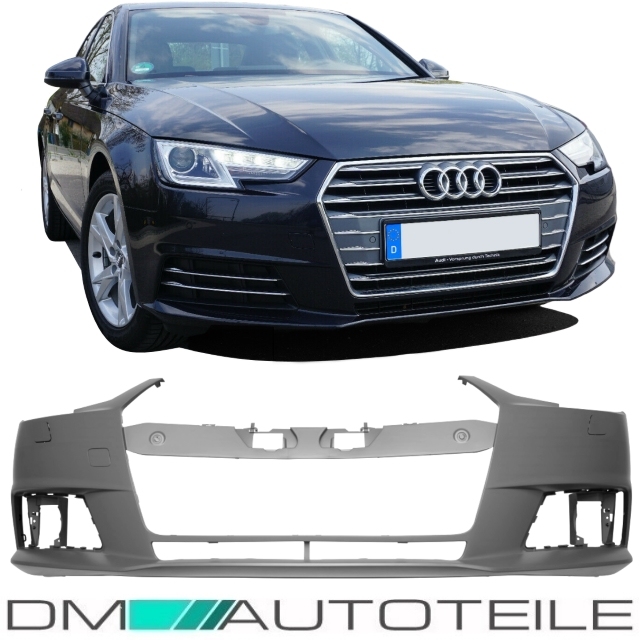 Audi A4 B9 8W Diffuser Bumper + opening for 4-pipe tail pipes for