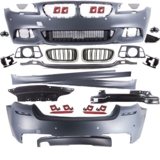 LCI Body Kit Bumper incl. Grille + accessories fits on BMW 5-series F10 Standard or M-Sport 2010-2017